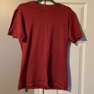 Red lululemon casual shirt